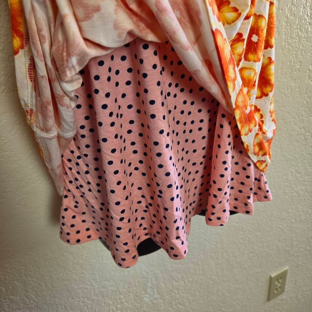 Porridge Anthropologie Orange Polka Dot Swing Tank Top - Picture 4 of 7